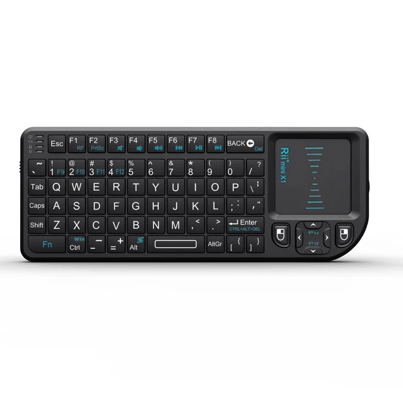 Rii X1 2.4GHz Mini Wireless Keyboard English/ES/FR Keyboards with TouchPad for Android TV Box/PC/Laptop