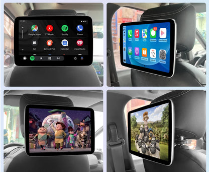 JIUYIN Android Headrest Monitor Display IPS Tablet Touch Screen For Car Rear Seat Player Online Video TV Play Store