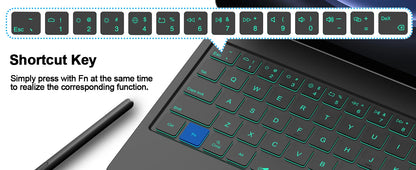 Magic Keyboard For Samsung Galaxy Tab S7 Plus S8 S9 + FE 11 12.4 inch Trackpad Backlit floating Adjustable angle with Pen Holder