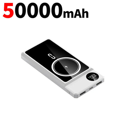 200000mAh Power Bank Magsafe Wireless Large Capacity PowerBank Portable Slimmer Digital Screen Display.