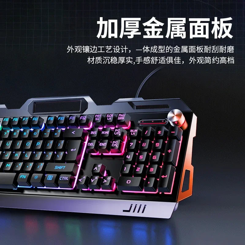 RGB Gamer Keyboard Gaming Keyboard and Mouse Headphone Gamer Kit Backlit USB Wired Computer KeyboardFor Pc Laptop 3 In1 Teclado