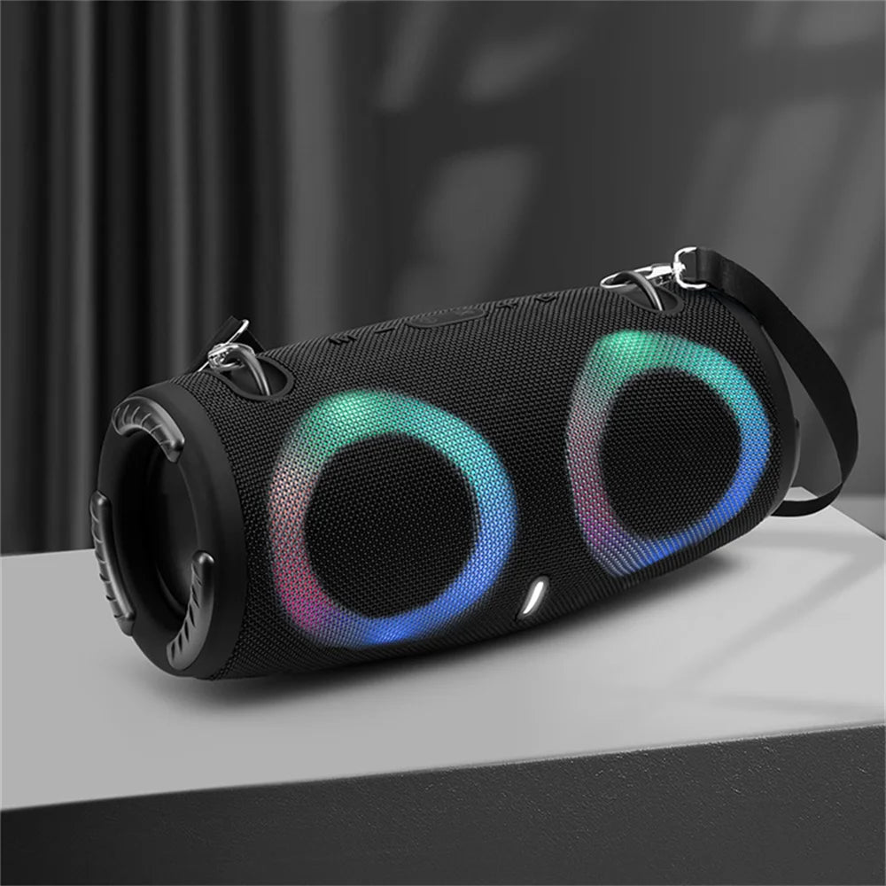 Super Portable Waterproof 100W High Power Bluetooth Speaker RGB Colorful Light Wireless Subwoofer 360 Stereo Surround TWS FM Boom Box