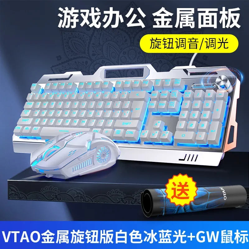 RGB Gamer Keyboard Gaming Keyboard and Mouse Headphone Gamer Kit Backlit USB Wired Computer KeyboardFor Pc Laptop 3 In1 Teclado