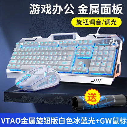 RGB Gamer Keyboard Gaming Keyboard and Mouse Headphone Gamer Kit Backlit USB Wired Computer KeyboardFor Pc Laptop 3 In1 Teclado