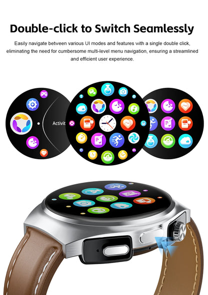 2024 New Man Smart Watch TWS Headset Two In One Wireless Bluetooth Dual Earbuds Call Health Monitor Sport Tracker NFC Smartwatch