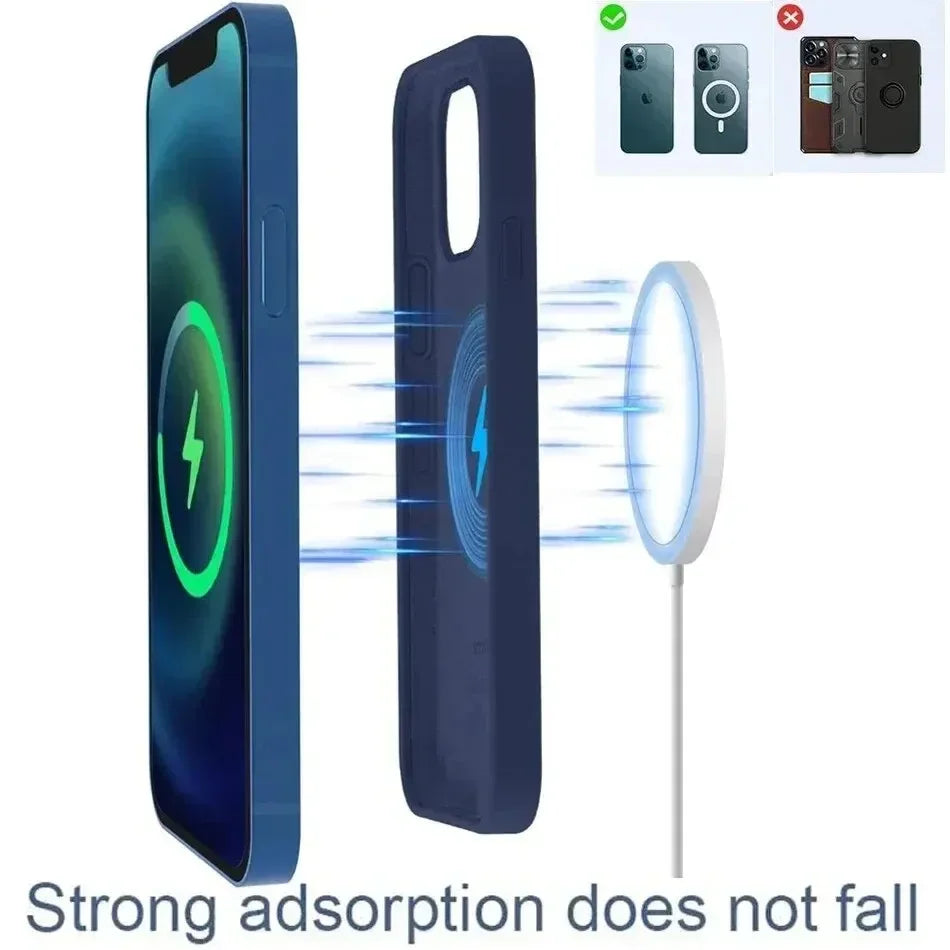 Fast Charger Original Magnetic Wireless Charging Device For iPhone 15 14 13 11 12 Pro Max Mini USB C 8 Plus XR X XS MAX Airpods