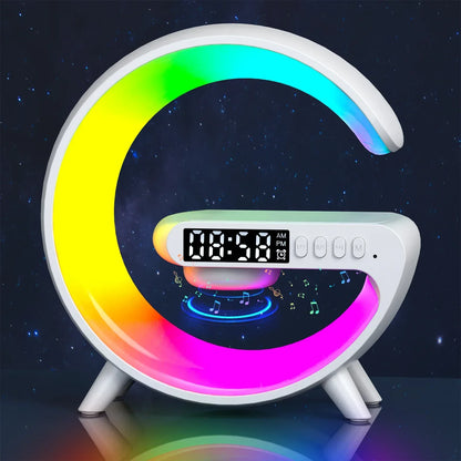 Original Google Multifunction Bluetooth Speaker TF RGB Night Light 15W Wireless Charger Stand for iPhone Samsung Xiaomi Fast Charging Station