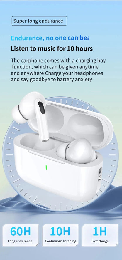 Air Pro Wireless Bluetooth Earphones Headphones HiFi Sound Low Latency Noise Reduction Earbuds for IPhone Android