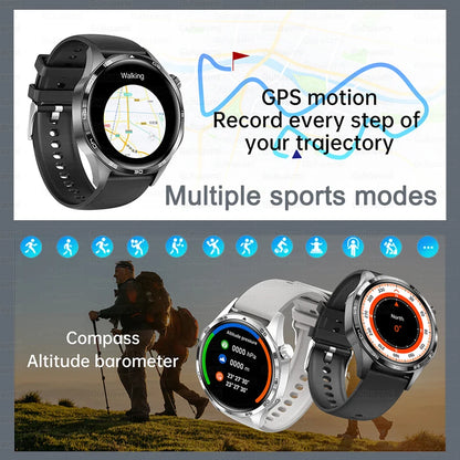 For HUAWEI IOS Outdoor Sport GPS Smart Watch Men 1.53-inch HD AMOLED Screen IP68 Waterproof Bluetooth Call NFC Smartwatch 2024