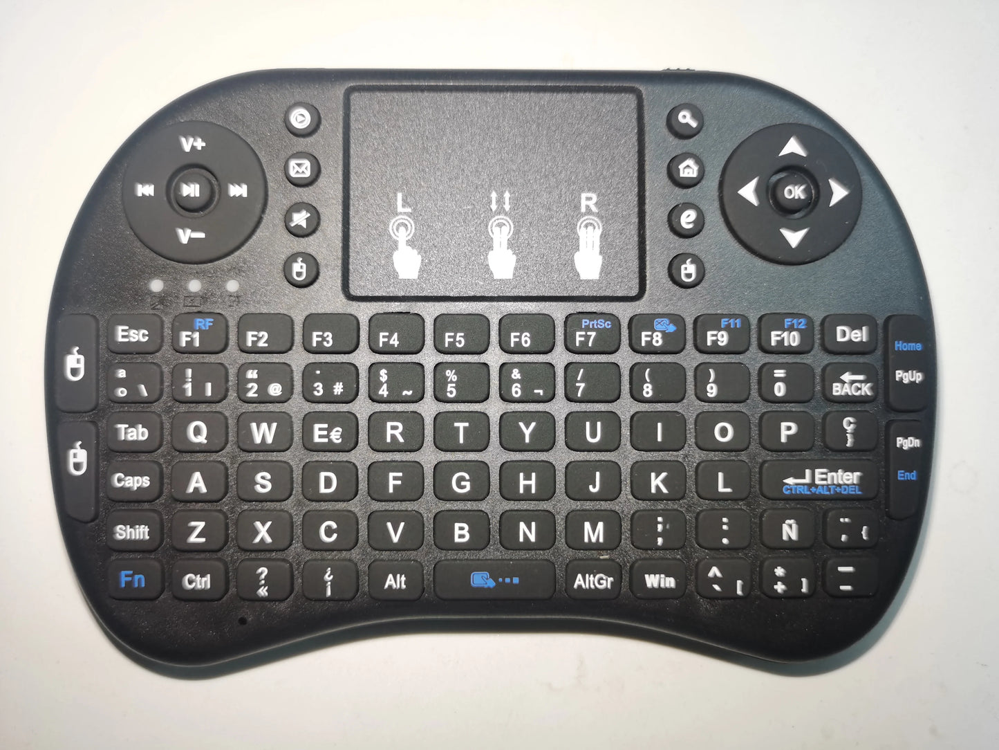 Backlit Mini Wireless Keyboard Spanish French Azerty Russian Portuguese Brazil Language Air Mouse With Touchpad N RGB PC TV Box