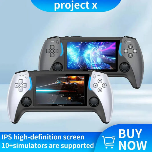 Coopreme New Project X 4.3 Inch High-Defintion Ips Screenhandheld Game Console Supports Ps1 Arcade Hd Output For Dual Joystick