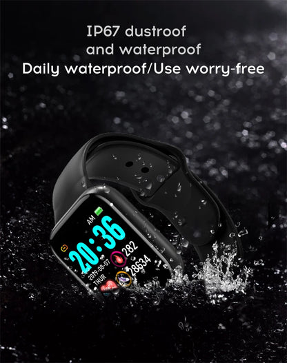 Multifunctional Smart Watch Men Women Bluetooth Connected Phone Music Fitness Sports Bracelet Sleep Monitor Y68 Smartwatch D20