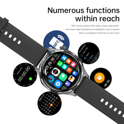 For HUAWEI IOS Outdoor Sport GPS Smart Watch Men 1.53-inch HD AMOLED Screen IP68 Waterproof Bluetooth Call NFC Smartwatch 2024