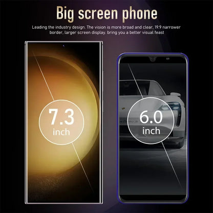 New S24 Ultra 7.3HD Cellphones 4G 5G Original Smartphone Dual SIM Android 14 Cell Phone 7800mAh Global Version Mobile Phones