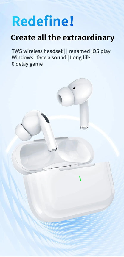 Air Pro Wireless Bluetooth Earphones Headphones HiFi Sound Low Latency Noise Reduction Earbuds for IPhone Android