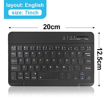 Bluetooth Wireless Keyboard Mini Keyboard For MacBook iPad  2.4G Rechargeable Gaming Receiver For Android iOS Windows