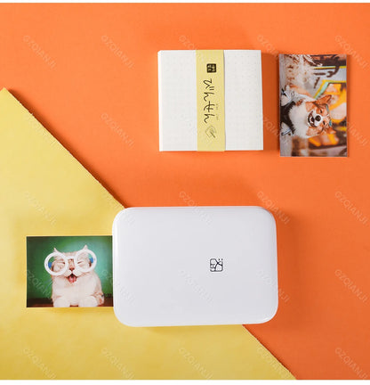 HPRT MT53 Portable Mni Mobile Pocket Printer BT Wireless Photo Printer with Zink Technology 2x3 Inch Color Photo Printer Maker