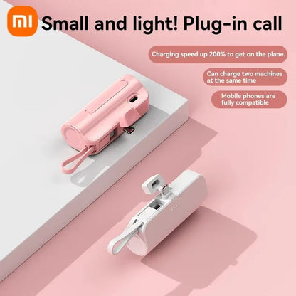 Xiaomi Mini Wireless Power Bank 30000mAh Capsule Large Capacity Portable Fast Charging External Battery For iPhone Type-c New