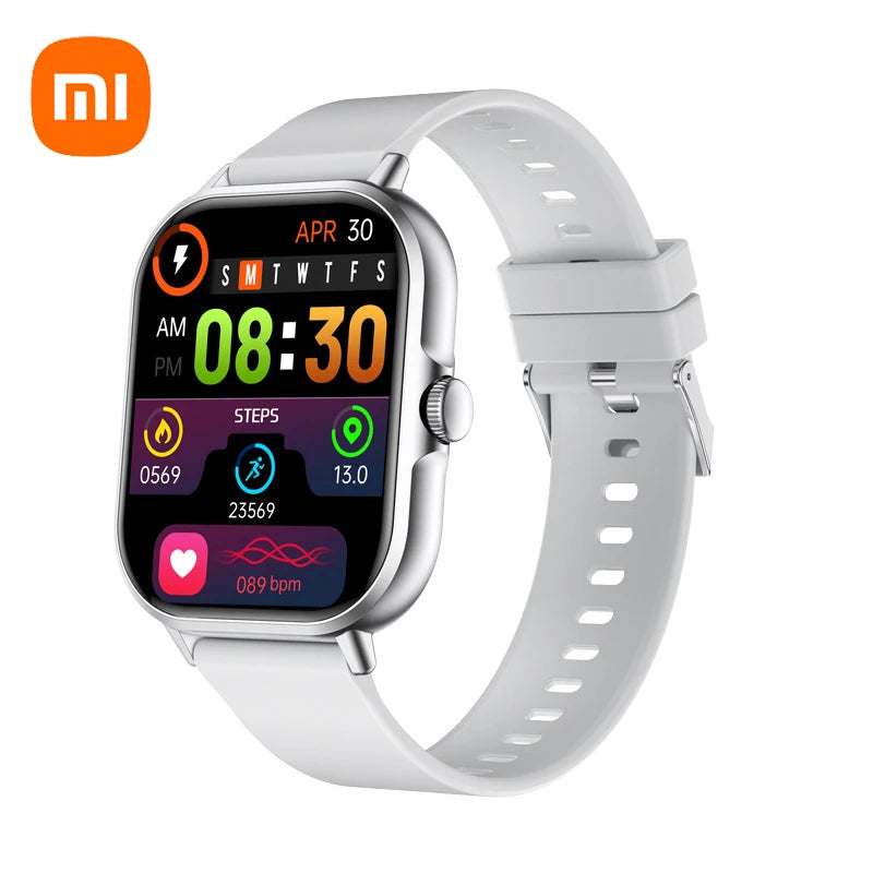 Xiaomi Smart Watch 2025 Android Gift Bluetooth Call Smartwatch 2024 Touch Dial Music Fitness Tracker Sports Watches + Earphone