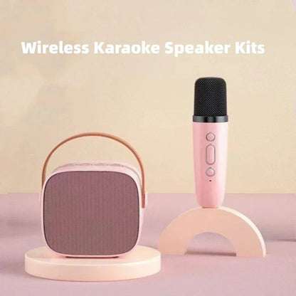 Karaoke Machine Wireless Dual Microphones KTV DSP System Bluetooth Speaker HIFI Stereo Surround For Kids And Adults Party Gift