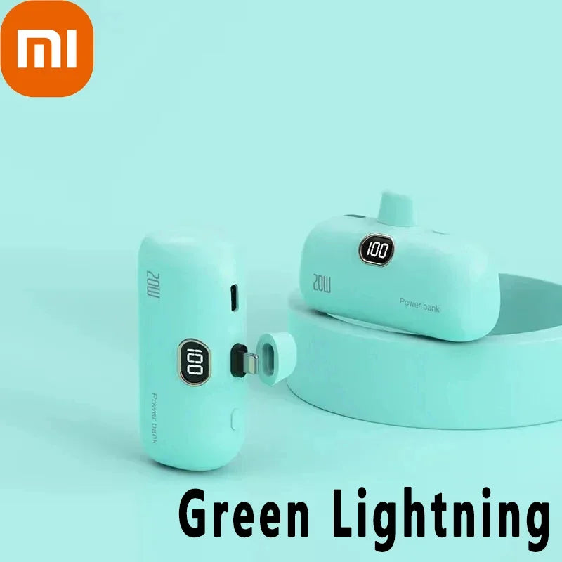 Xiaomi Mijia 30000mAh Mini Portable Power Bank Capsule Mobile Power Supply Emergency External Battery Fast Charger For iPhone 16