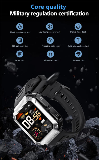 LIGE 2024 Smart Watch With Earbuds Bluetooth Call TWS 4G RAM Local Music Control Waterproof Smartwatch Men For Android iOS