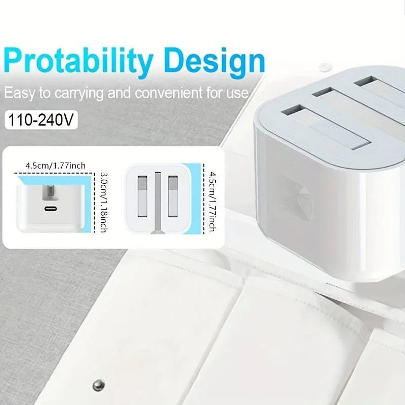 Original UK USB C Charger For iPhone 15 14 13 Pro QC3.0 Quick Charge PD 25W Type C Fast Charging Travel Wall Charger Power Adapter