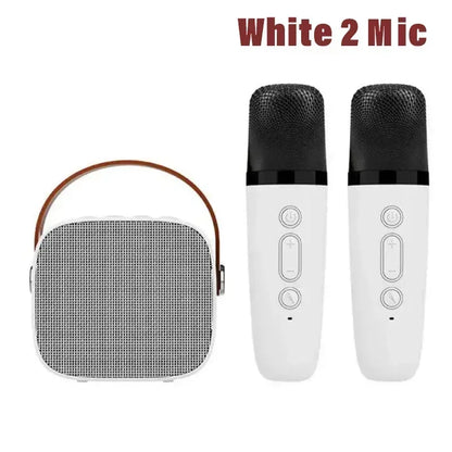 Karaoke Machine Wireless Dual Microphones KTV DSP System Bluetooth Speaker HIFI Stereo Surround For Kids And Adults Party Gift