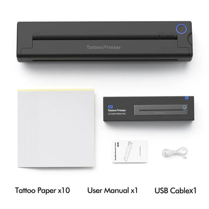 Inkless A4 Thermal Printer Portable Wireless Bluetooth Tattoo Stencil Printer A4 Paper PDF Excel Document Picture Print Machine