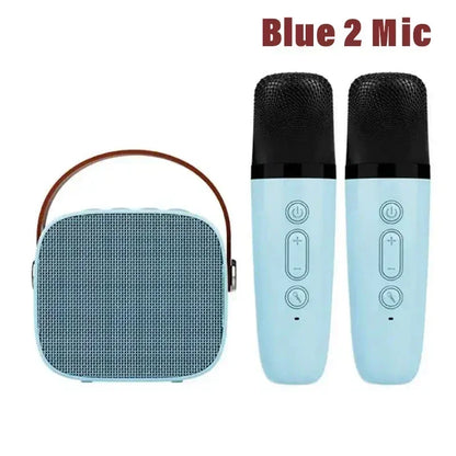 Karaoke Machine Wireless Dual Microphones KTV DSP System Bluetooth Speaker HIFI Stereo Surround For Kids And Adults Party Gift