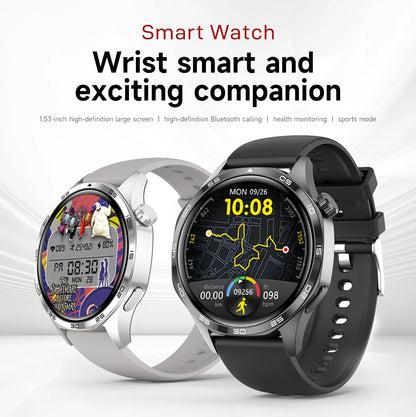 GT5 PRO Smart Watch Men Watch 5 Pro AMOLED HD Screen Bluetooth Call GPS Trajectory NFC Heart Rate Compass SmartWatches 2024 New