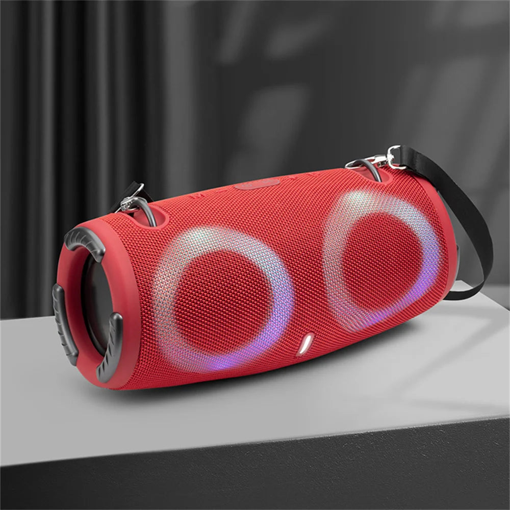 Super Portable Waterproof 100W High Power Bluetooth Speaker RGB Colorful Light Wireless Subwoofer 360 Stereo Surround TWS FM Boom Box