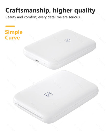 HPRT MT53 Portable Mni Mobile Pocket Printer BT Wireless Photo Printer with Zink Technology 2x3 Inch Color Photo Printer Maker