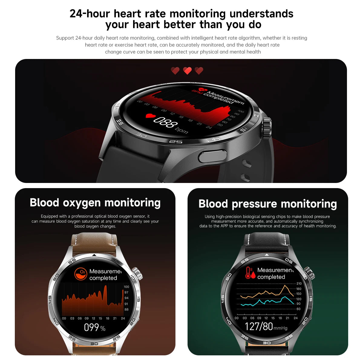 For HUAWEI IOS Outdoor Sport GPS Smart Watch Men 1.53-inch HD AMOLED Screen IP68 Waterproof Bluetooth Call NFC Smartwatch 2024