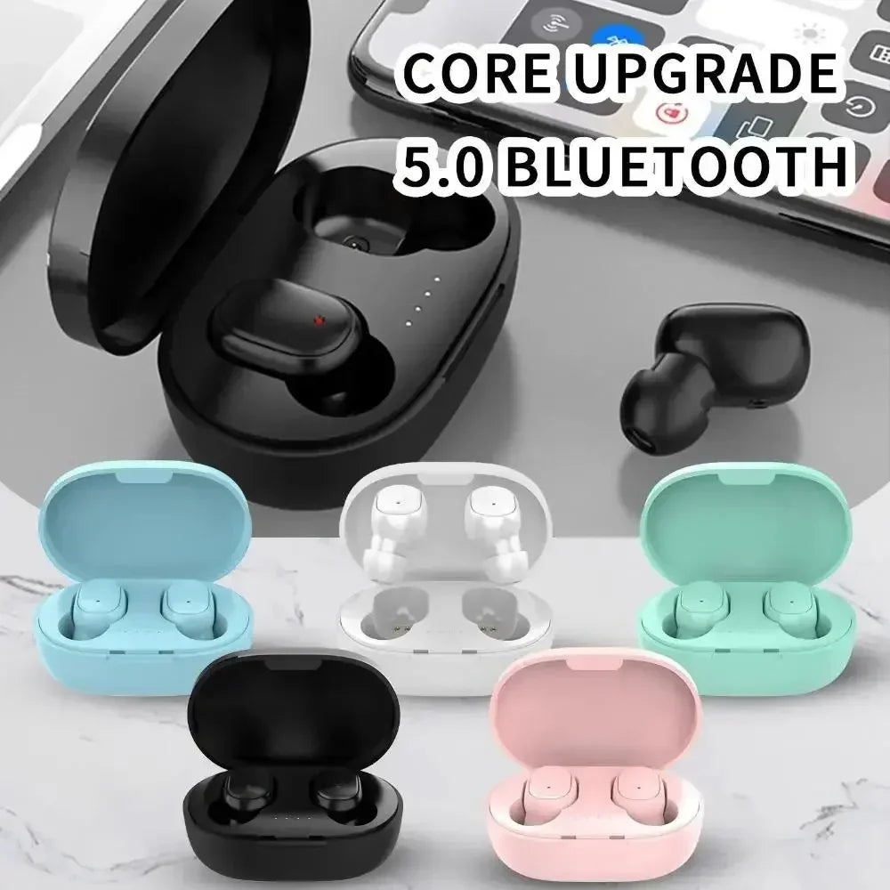 NEW A6S Wireless Bluetooth Headset With Microphones Sports Earbuds Earphones Noise-cancelling Earplug Mini Headphones Hands-free