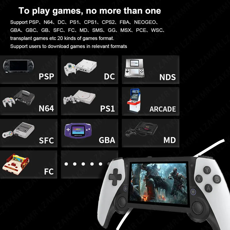 Original M25 Handheld Game Player Portable Retro Gaming Console 4.3” Screen 256G 70000+ Games for PS1 PSP N64 Play Anytime Anywhere